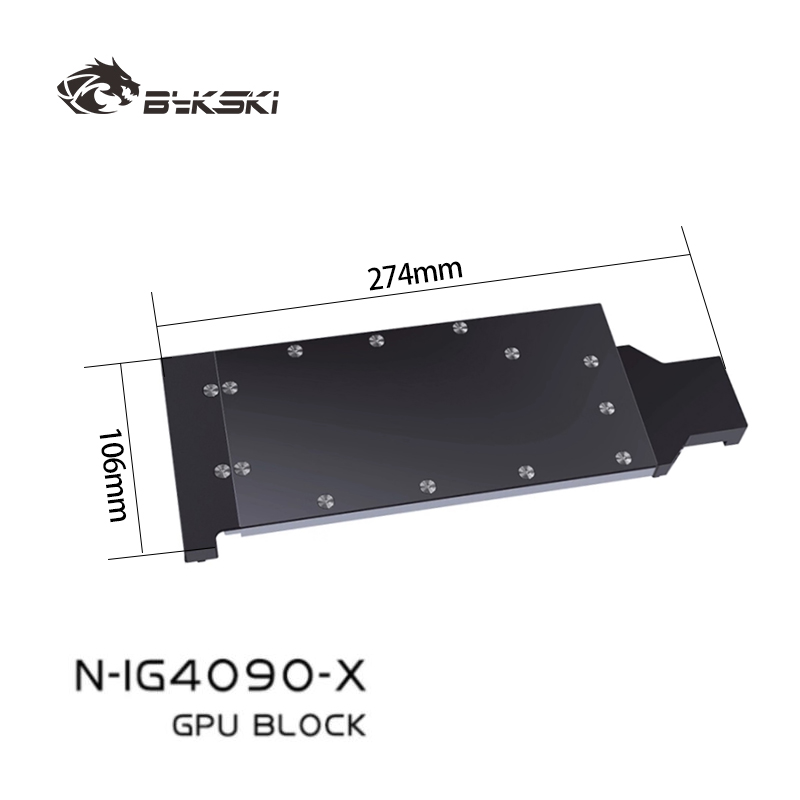 Rtx 4090 Water Block - Bykski GPU-Wasserblock für die Colorful IGame
