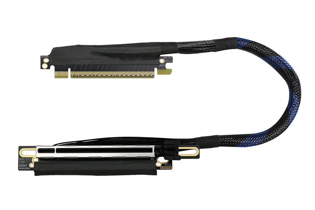 Rechtwinkliges, umkehrbares PC – Pcie 5.0 Gpu Riser Cable Bewertung und Preis